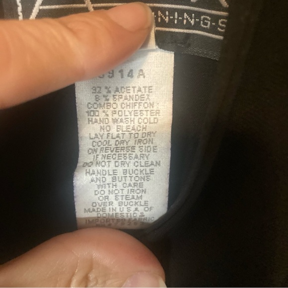 Alex Evenings Womens 10 Black Long Sleeve Gown Maxi Dress Formal Wedding $129 - Picture 10 of 16